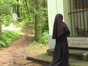 Pussy fucking pussy fingering in the forest...cum in mouth