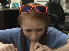 Pretty Teen Dolly Little Sucking Dick POV In An Office