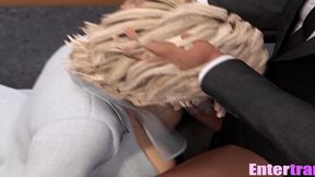 big booty futa secretary fucks her boss to keep her job.