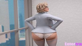 big booty futa secretary fucks her boss to keep her job.