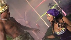 sexy gypsy gets fucked by black man in hot interracial scene