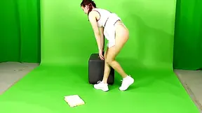 Tight Brunette Gymnast Rima Soroka Stretches Legs