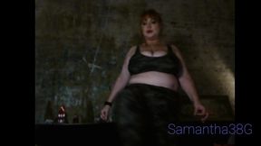 mature redhead chubby samantha 38g works out