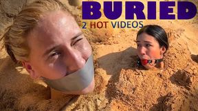 Beach Buried Beauties (DOUBLE VOLUME) (high res mp4)