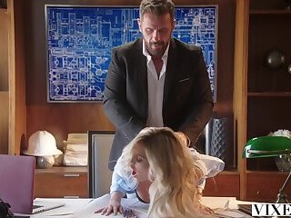 VIXEN Seductive Allie Has Passionate Affair With Her Boss - Allie Nicole
