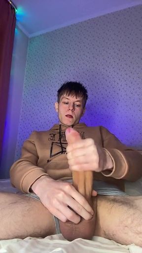 Skinny Twink with a Giant Dick Needs Some Serious Relief