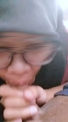 Naughty Hijab Girl So Horny, She Sucks Taxi Driver Cock in the Car Backseat - Minokiiko   Clip 2