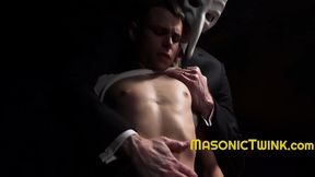 Priest Dominates Tiny 18+ Submissive in Bizarre Ritual Blowjob Scene