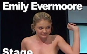 Emily Evermoore strips on stage & pees