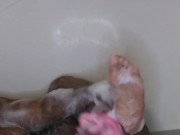 Ebony Bath Time (feet washing)