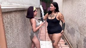 Curvy Babe Snagged a MILF at the Carnival and Brought Her to a Desolate Cabin