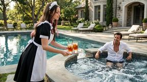 young domestic worker is fucked by her boss until he fills her with cum - ai-generated content