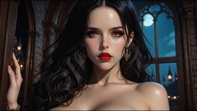 crimson vampire s sexy thirst ~ ai-generated