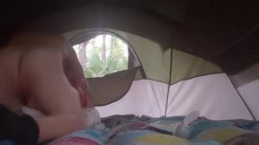 Fucking in the tent on Camping trip