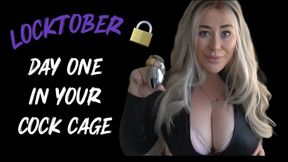 LOCKTOBER - YOUR LITTLE COCK CAGED IN CHASTITY