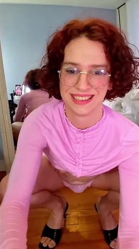 Insatiable Sissy Melody Sluts Out with a Huge Dildo