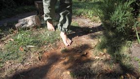 Farm Girl Shows off Her Dirty Feet