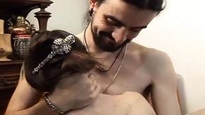 Curvy French Slut Grabs Long Cock