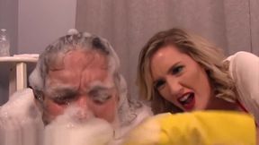 extreme sadistic mouth soaping and hair washing