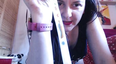 Blasphemous outrageous confirmation candle in her pussy and ass