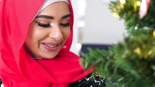 Arab Belle's Xmas Wish - A Naughty Santa Ride With Big Dick
