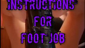 Foot Job Instructions