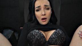 Busty taxi driver spreads pussy for lucky customer