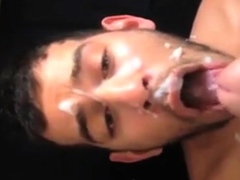 Arab Boy take the full load of daddys cum..