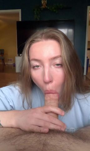 Satisfy your thirst with a hot POV oral and swallow action