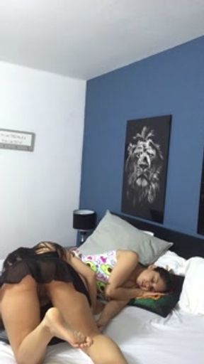 My stepmother gets into my bed and rides me until she cums.