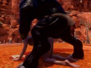 Sticking hard in the boy's ass 3D