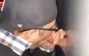 Bi couple at gloryhole