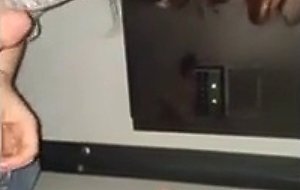 Bi couple at gloryhole