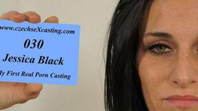 ”Jessica at her first porn casting”