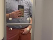 BigBullB0ss wank on a train gigantic cum load on toilet mirror