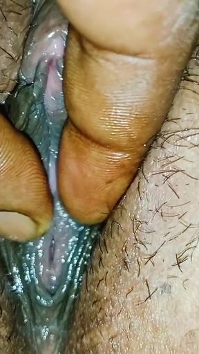 Memorable moment from &quot;Bangladeshi Bangali Bhabi - Fingering my super close-up pussy and squirting out pussy juice.🫦&quot;
