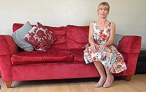 Mature solo nl, blonde firm-titted mature in lingerie