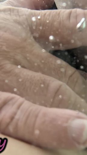 Flashing My Pussy in Front of a Student in Swimming Pool and Helps Me Masturbate - It's Very Risky POV 4K