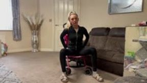 Pink stroller overload and crush