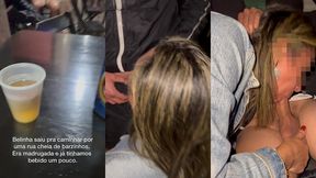 cantada no bar, comida na moita, belinha nao resistiu ao tesao da rua
