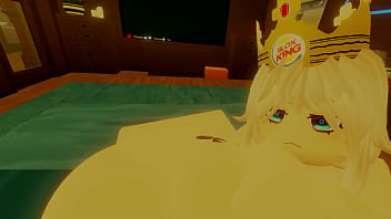 Robloxian BBC takes on two Snowbunnies in Bed