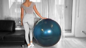 seductive blue ball bounce