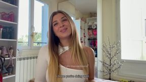 My Husband Offers Me Blindfolded to a Stranger and the Condom Breaks in My Pussy