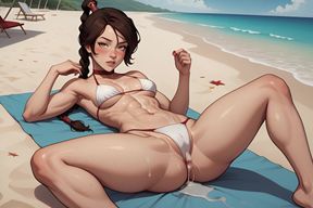 Tai Lee Has Sex with Avatar on the Beach