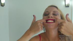 Bikini Strip and Mouth Play