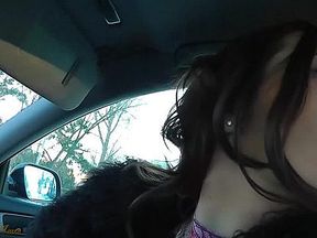 Sensual Jane Blows Dick In The Car