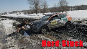 Victoria Irina 15 den tights stuck hard in the mud 4K full video 45 min
