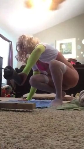 Lost Fuck Machine and Huge Dildo Vid!
