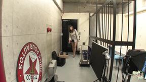 Group of guys love playing with her hairy sweet body