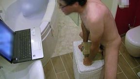 Fleshlight Fuck Masturbation in the Bathroom